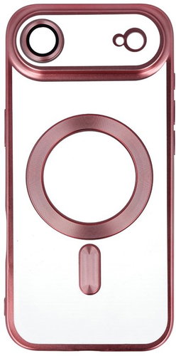 TopQ Metallic MagSafe Back Cover for iPhone Air Pink - Phone Cover - Main image