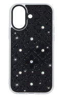 TopQ Zadní kryt Flower pro iPhone 16 černý - Phone Cover