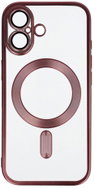 TopQ Metallic MagSafe Back Cover for iPhone 17 Pink - Phone Cover