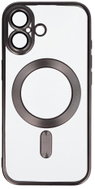 TopQ Metallic MagSafe Back Cover for iPhone 17 Titanium - Phone Cover
