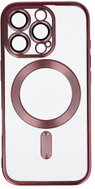 TopQ Metallic MagSafe Back Cover for iPhone 16 Pro, Pink - Phone Cover