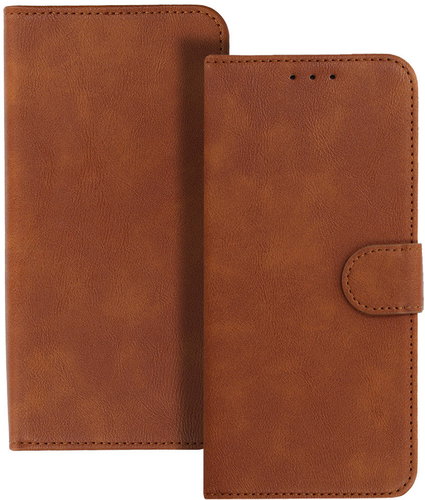 TopQ Universal Book Case COMMON (SIZE XL) Brown - Phone Case - Main image