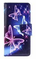 TopQ Pouzdro Motorola Moto G86 5 G Knížkové Modré s motýlky - Phone Case