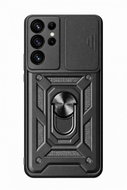 TopQ Ultra odolný Zadní kryt Armor Lens pro Samsung Galaxy S26 Ultra černý - Phone Cover