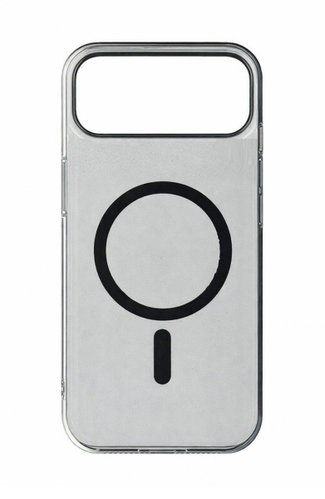 TopQ Transparent Slim Magsafe Back Cover for iPhone 17 Air Black - Phone Cover - Main image