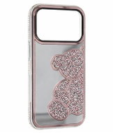 TopQ Teddy Bear Back Cover for iPhone 17 Pro Max Pink - Phone Cover