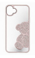 TopQ Zadní kryt Teddy Bear pro iPhone 16 růžový - Phone Cover