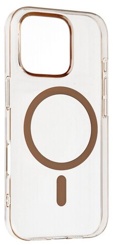 TopQ Transparent Slim MagSafe Back Cover for iPhone 14 Pro Desert - Phone Cover - Main image