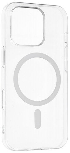 TopQ Transparent Slim Magsafe Back Cover for iPhone 15 White - Phone Cover - Main image