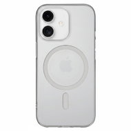 TopQ Transparent Slim MagSafe Back Cover for iPhone 16 – Grey - Phone Cover