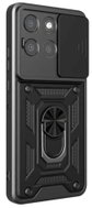 TopQ Ultra Durable Armor Lens Rear Cover for Motorola Edge 60 Pro 5G Black - Phone Cover