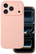 TopQ Silicone Lite back cover for iPhone 17 Pro Max peach - Phone Cover