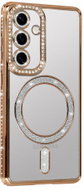 TopQ Zadní kryt Bling Magsafe pro Samsung Galaxy S26 Plus zlatý - Phone Cover