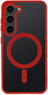 TopQ Zadní kryt Acrylic Color Magsafe pro Samsung Galaxy S25 FE červený - Phone Cover