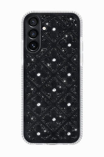 TopQ Zadní kryt Flower pro Samsung Galaxy A17 5 G černý - Kryt na mobil - Hlavní obrázek