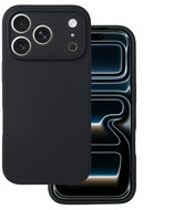 TopQ Silicone Lite back cover for iPhone 17 Pro black - Phone Cover