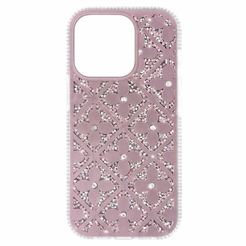 TopQ Flower Back Cover for iPhone 16 Pro Max Pink - Phone Cover - Main image