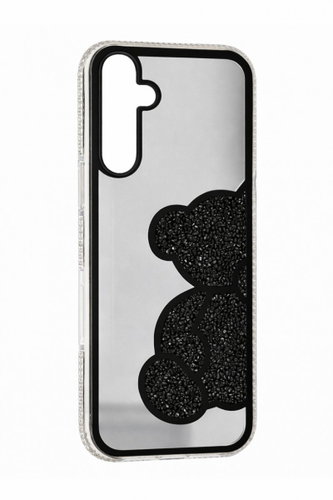 TopQ Teddy Bear Back Case for Samsung Galaxy A56 5G Black - Phone Cover - Main image