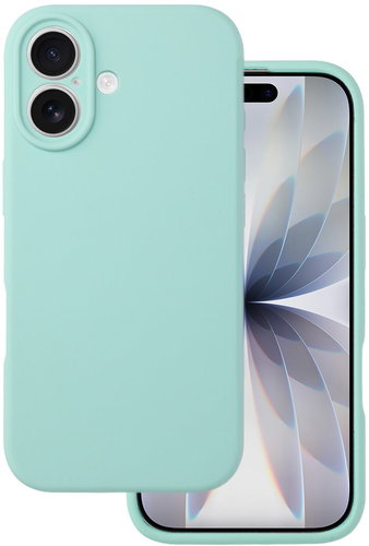 TopQ Silicone Lite back cover for iPhone 17 mint - Phone Cover - Main image
