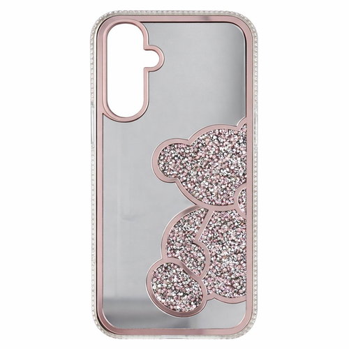 TopQ Teddy Bear Back Case for Samsung Galaxy A57 5G Pink - Phone Cover - Main image