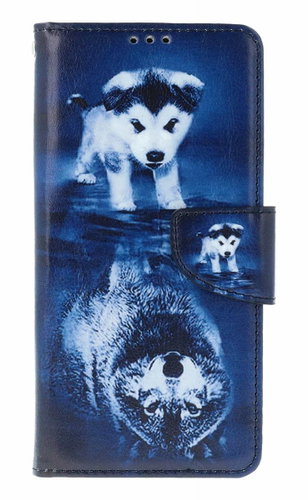 TopQ Flip Case for Xiaomi Redmi Note 15 Pro 5G - Wolf Reflection - Phone Case - Main image