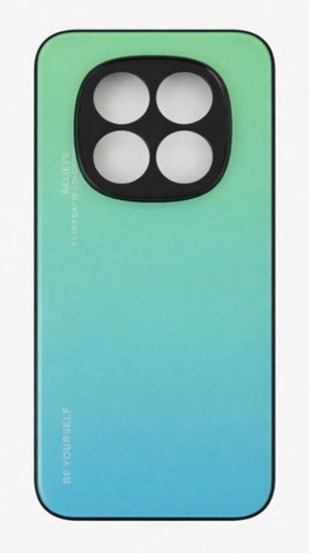 TopQ LUXURY Case for Xiaomi Redmi Note 15 Pro 5G Hard Rainbow Green - Phone Cover - Main image