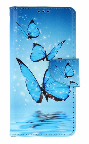 TopQ Flip Case for Xiaomi Redmi Note 15 - Blue Butterflies - Phone Case - Main image