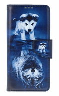 TopQ Case for Xiaomi Redmi Note 15 Book-Style Wolf's Reflection - Phone Case