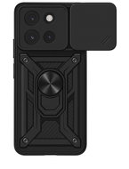 TopQ Ultra Durable Back Cover Armor Lens for Motorola Edge 60 5G Black - Phone Cover