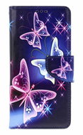 TopQ Pouzdro Samsung A57 Modré s motýlky - Phone Case