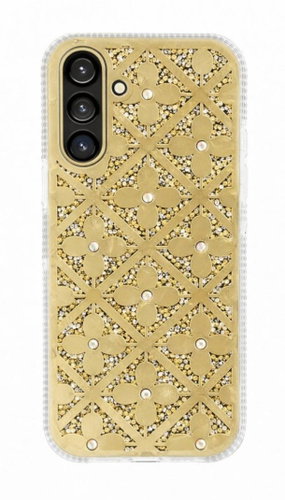TopQ Flower Back Cover for Samsung Galaxy S26 Plus Gold - Phone Cover - Main image
