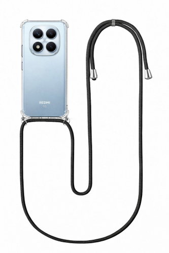 TopQ Case for Xiaomi Redmi Note 15 Pro+ 5G with Black Cord, Clear - Phone Cover - Main image