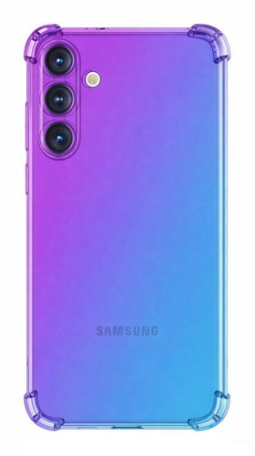TopQ Case for Samsung A57 5G Shock Rainbow Purple-Blue - Phone Cover - Main image