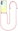 Pink cord transparent 143042