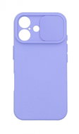TopQ Zadní kryt Camshield Soft na iPhone 16 světle fialový - Phone Cover