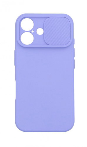 TopQ Camshield Soft Back Cover for iPhone 16 Light Purple - Phone Cover - Main image