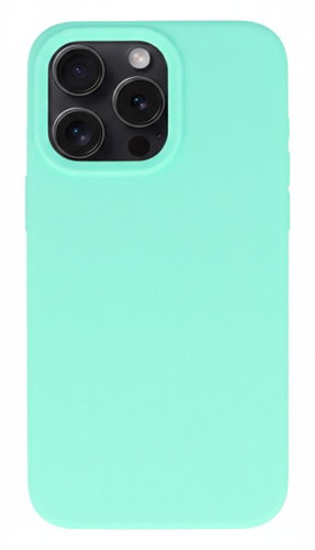 TopQ Silicone Lite Back Cover for iPhone 16 Pro Max Mint - Phone Cover - Main image