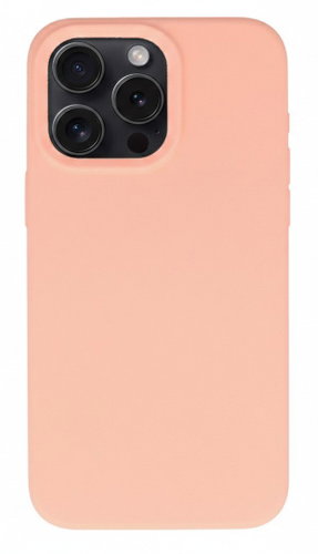 TopQ Silicone Lite Back Cover for iPhone 16 Pro Max Peach - Phone Cover - Main image