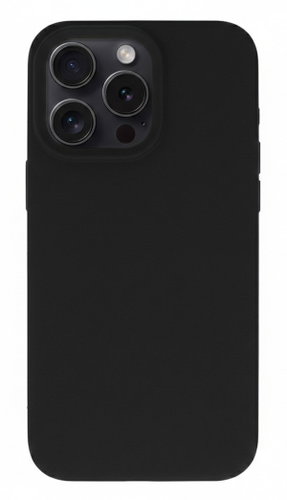 TopQ Silicone Lite Back Cover for iPhone 16 Pro Black - Phone Cover - Main image