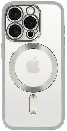 TopQ Zadní kryt Metallic MagSafe pro iPhone 16 Pro Max Silver - Phone Cover - Main image