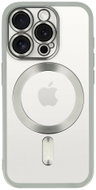 TopQ Zadní kryt Metallic MagSafe pro iPhone 16 Pro Silver - Phone Cover