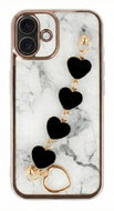 TopQ Trend Case Back Cover for iPhone 16 Design 6 White - Phone Cover