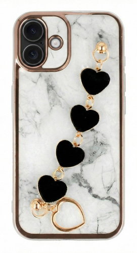 TopQ Trend Case Back Cover for iPhone 16 Design 6 White - Phone Cover - Main image