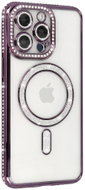 TopQ Zadní kryt Bling Magsafe pro iPhone 16 Pro fialový - Phone Cover