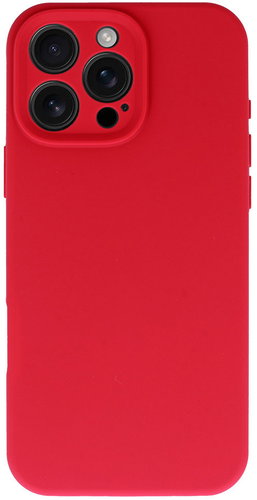 TopQ Silicone Lite Back Cover for iPhone 16 Pro Raspberry - Phone Cover - Main image