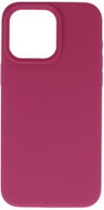 TopQ Silicone Lite Back Cover for iPhone 15 Pro Max Raspberry - Phone Cover