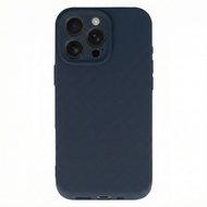 TopQ Zadní kryt Silicone Lite pro iPhone 15 Pro navy - Phone Cover