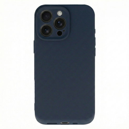 TopQ Zadní kryt Silicone Lite pro iPhone 15 Pro navy - Phone Cover - Main image