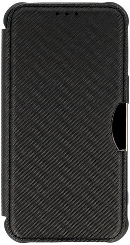 TopQ Razor Carbon Book Case for Samsung Galaxy S24 FE Black - Phone Case - Main image
