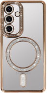 TopQ Zadní kryt Bling Magsafe pro Samsung A26 5 G zlatý - Phone Cover